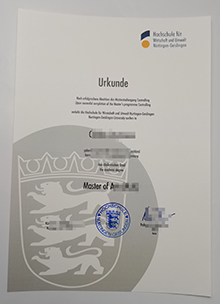 HfWU Urkunde sample