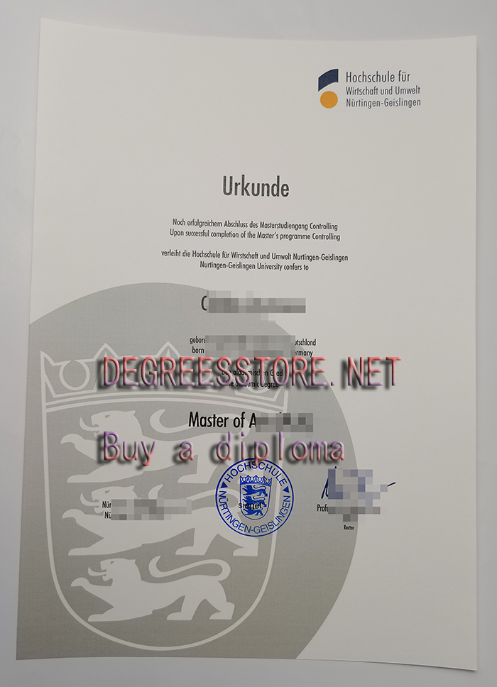 HfWU Urkunde