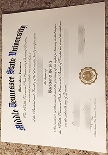 MTSU degree sample