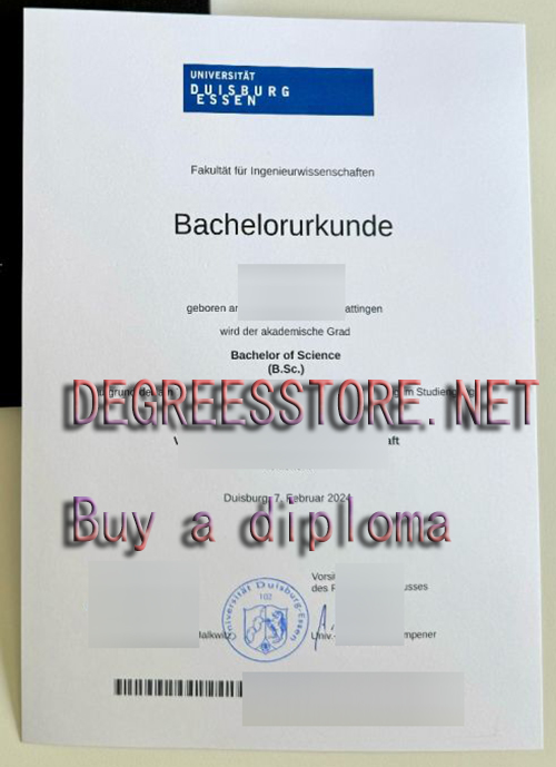 Universität Duisburg-Essen Urkunde