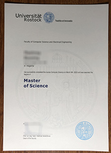 Universität Rostock Urkunde sample