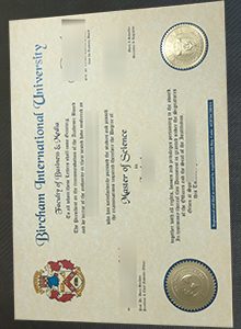 Bircham International University degree