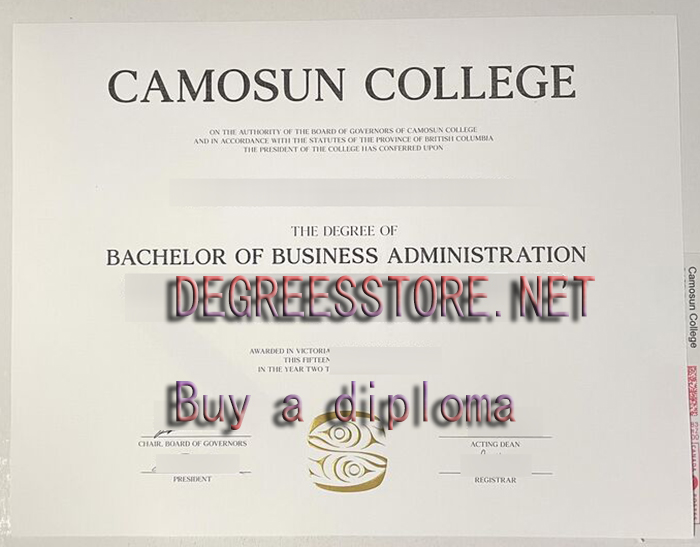 Camosun College degree，卡莫森学院学位证书