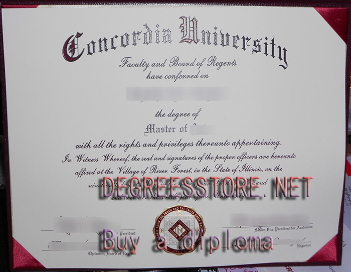 Concordia University Chicago degree-芝加哥康考迪亚大学学位证书