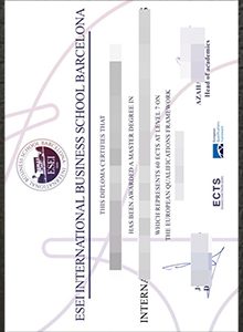 ESEI International Business School diploma，ESEI国际商学院学位证书