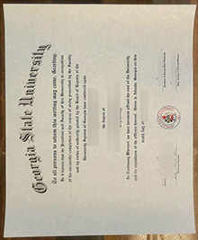 Georgia State University degree sample