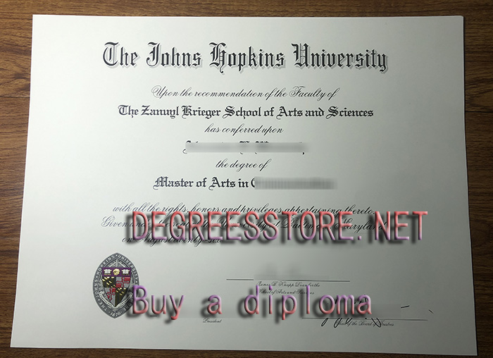 Johns Hopkins University degree Johns Hopkins University degree
