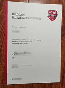 PSB Academy diploma，PSB学院文凭
