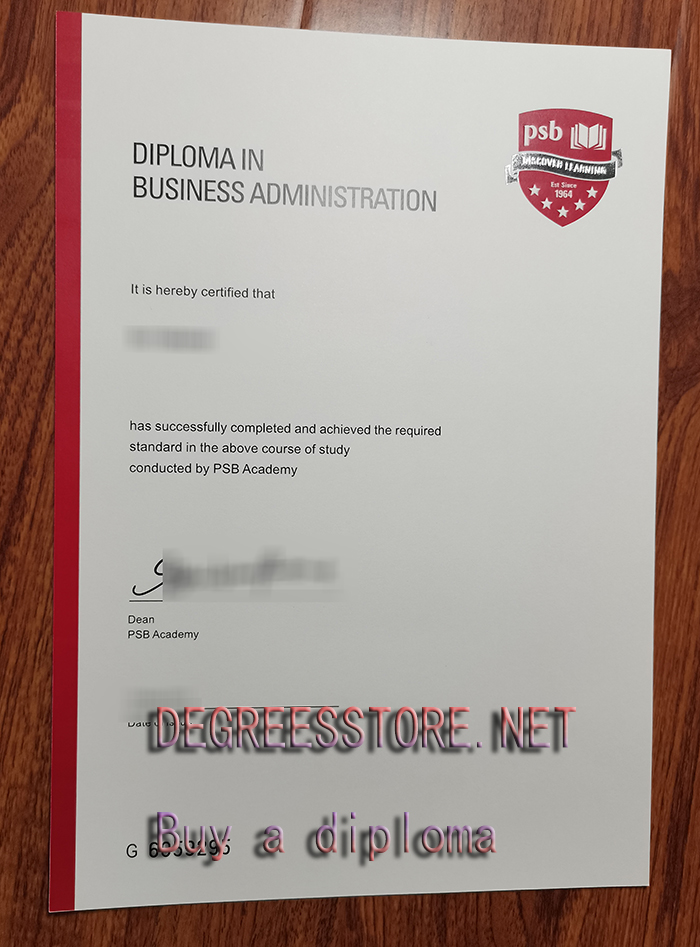PSB Academy diploma，PSB学院文凭