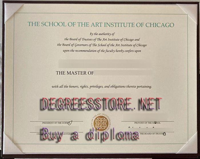 SAIC degree，芝加哥艺术学院文凭