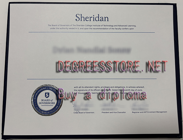 Sheridan College diploma, 办理谢里丹学院文凭证书 