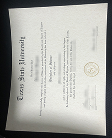 Texas State University (TXST) degree 德克萨斯州立大学文凭