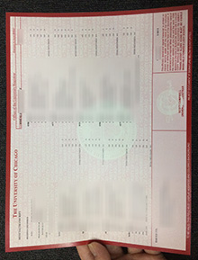 UChicago transcript,芝加哥大学成绩单