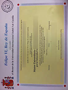Universidad Isabel I diploma, 伊莎贝尔一世大学文凭