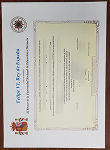 Universidad Nacional de Educación a Distancia diploma