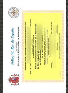 Universidad de Valladolid Titulo，巴利亚多利德大学文凭