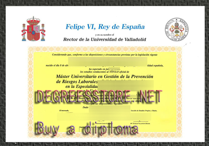 Universidad de Valladolid Titulo，巴利亚多利德大学文凭