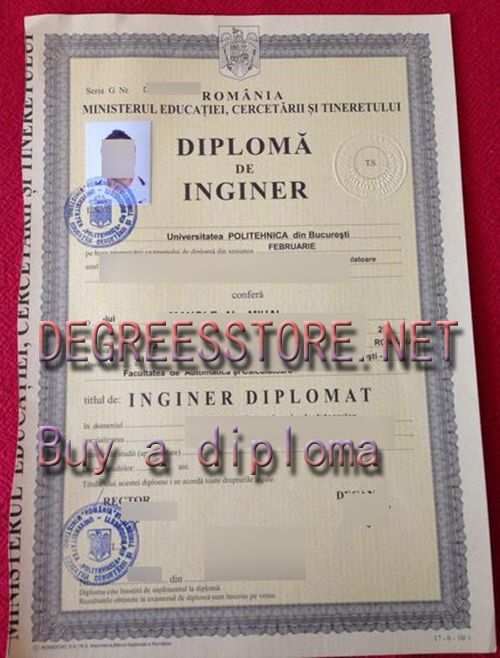 Universitatea Politehnica din Bucureşti diploma