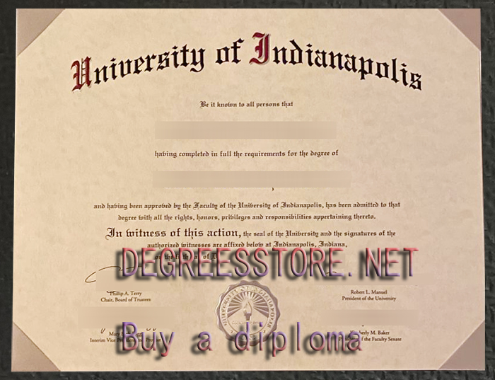 University of Indianapolis diploma University of Indianapolis diploma