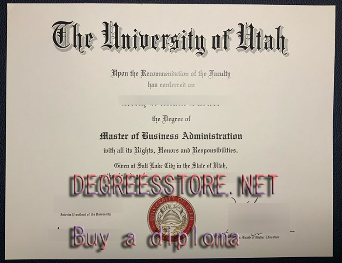 University of Utah degree，犹他大学文凭办理