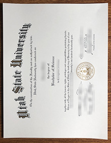 Utah State University degree certificate, 犹他州立大学学位证书