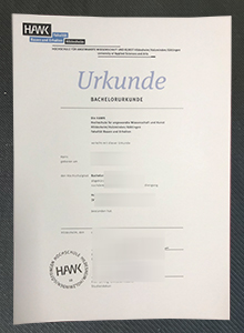 HAWK urkunde, 希尔德斯海姆霍尔茨明登哥廷根应用科学与艺术大学学位证