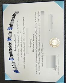 MTSU diploma，中田纳西州立大学毕业证