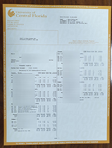 UCF transcript，中佛罗里达大学成绩单