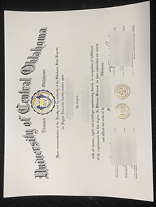 UCO diploma，中央俄克拉荷马大学文凭