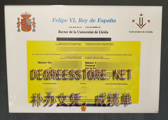 Universitat de Lleida diploma-莱里达大学文凭 Universitat de Lleida diploma-莱里达大学文凭